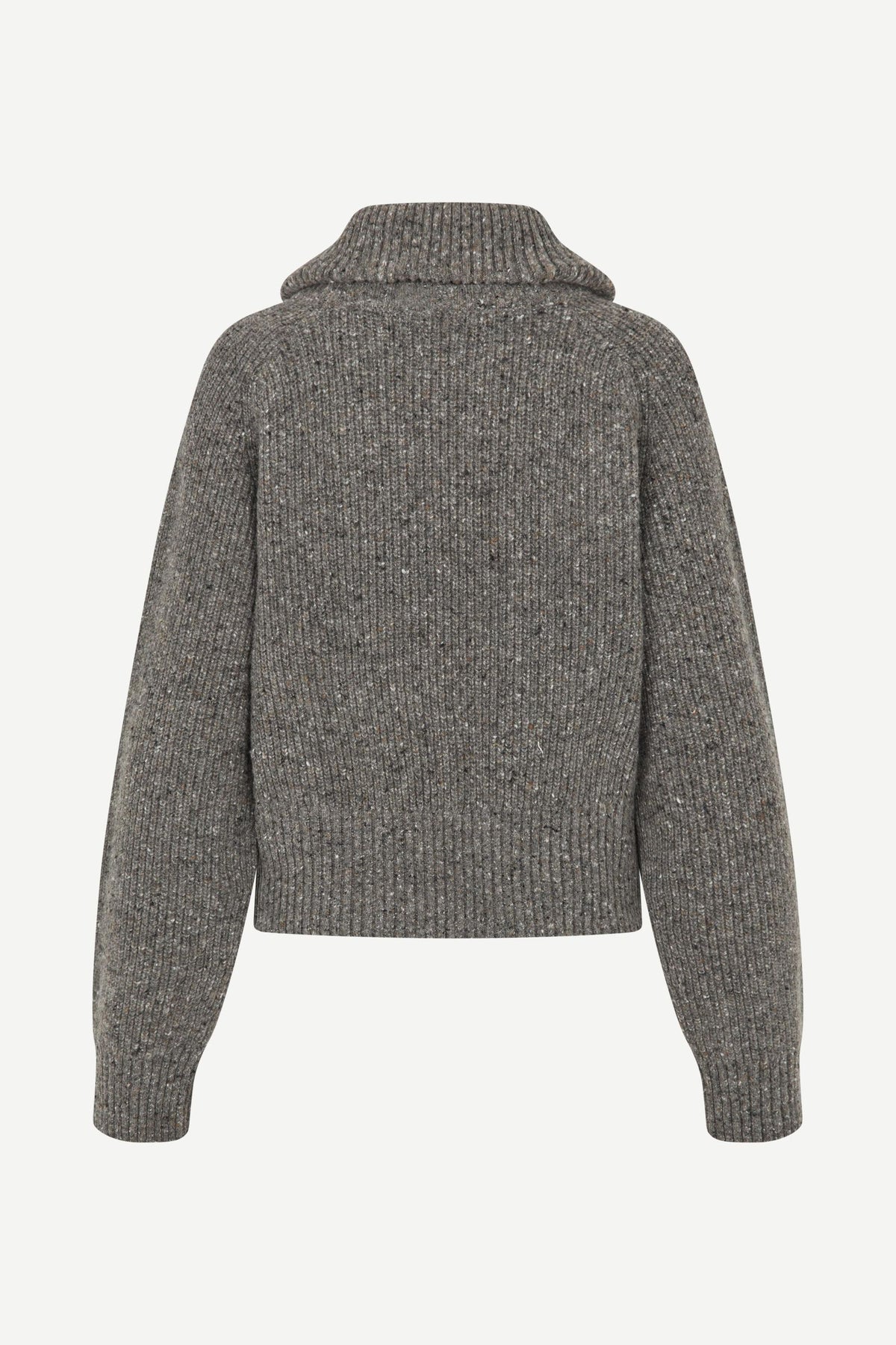 Pull zippé Saamandy gris - Samsoe Samsoe, photo 7
