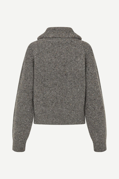 Pull zippé Saamandy gris - Samsoe Samsoe, photo 7