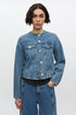 Veste en Jean Sajanie Bleu - Samsoe Samsoe