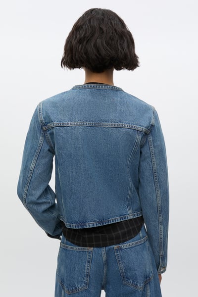 Veste en Jean Sajanie Bleu - Samsoe Samsoe