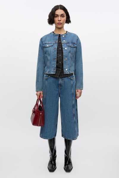Veste en Jean Sajanie Bleu - Samsoe Samsoe
