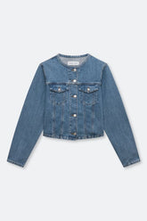Veste en Jean Sajanie Bleu - Samsoe Samsoe