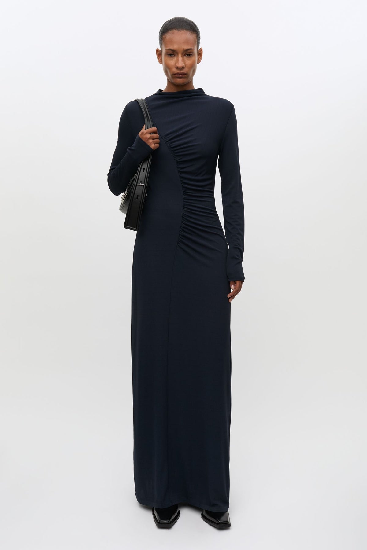 Robe Longue Saandressa Bleu Marine - Samsoe Samsoe