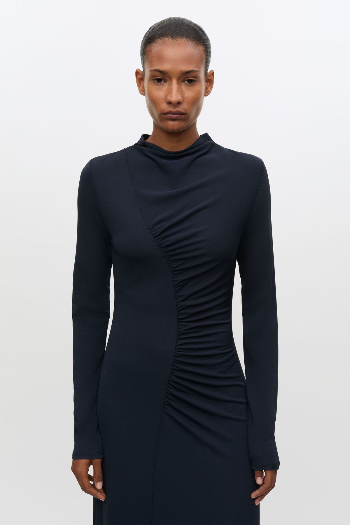 Robe Longue Saandressa Bleu Marine - Samsoe Samsoe