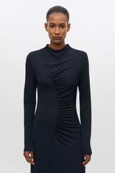 Robe Longue Saandressa Bleu Marine - Samsoe Samsoe