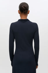 Robe Longue Saandressa Bleu Marine - Samsoe Samsoe