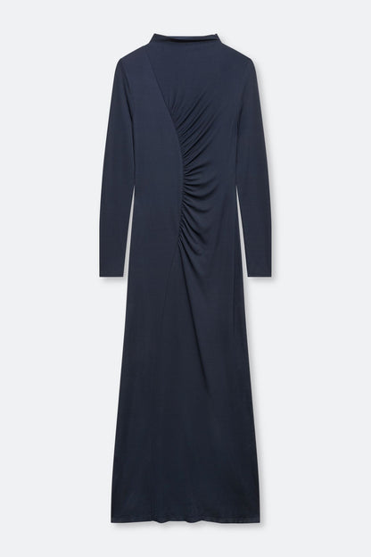 Robe Longue Saandressa Bleu Marine - Samsoe Samsoe