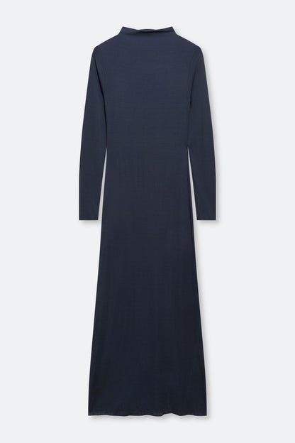 Robe Longue Saandressa Bleu Marine - Samsoe Samsoe