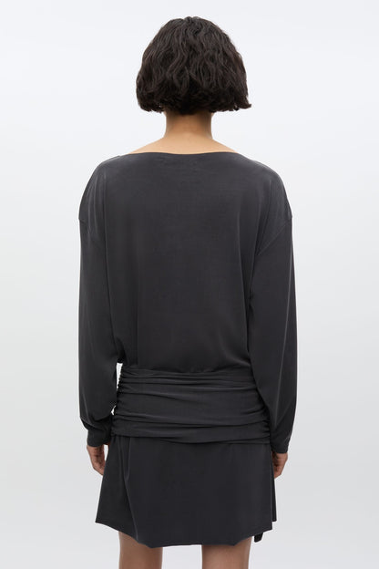 Robe Courte Sasue Noir Délavé - Samsoe Samsoe