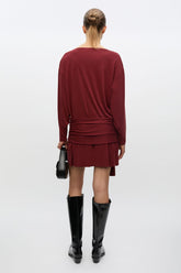 Robe Courte Sasue Bordeaux - Samsoe Samsoe