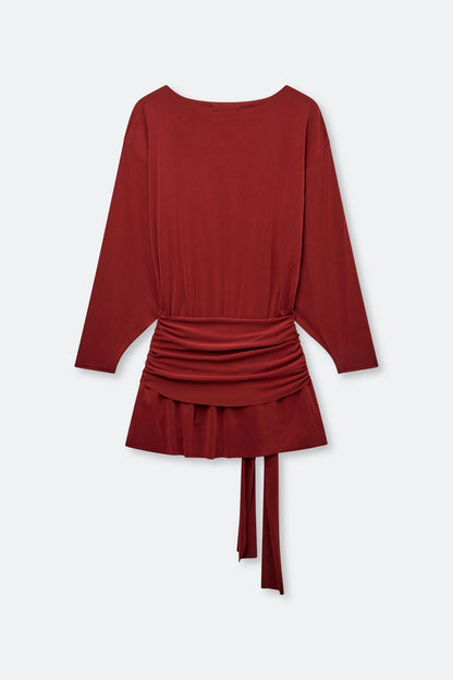 Robe Courte Sasue Bordeaux - Samsoe Samsoe