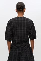 Blouse à Carreaux Satall Noire - Samsoe Samsoe