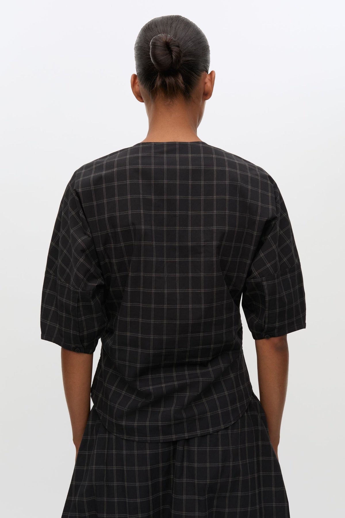 Blouse à Carreaux Satall Noire - Samsoe Samsoe