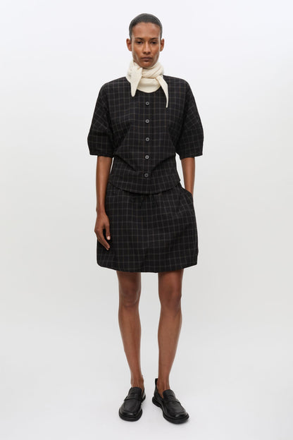 Blouse à Carreaux Satall Noire - Samsoe Samsoe