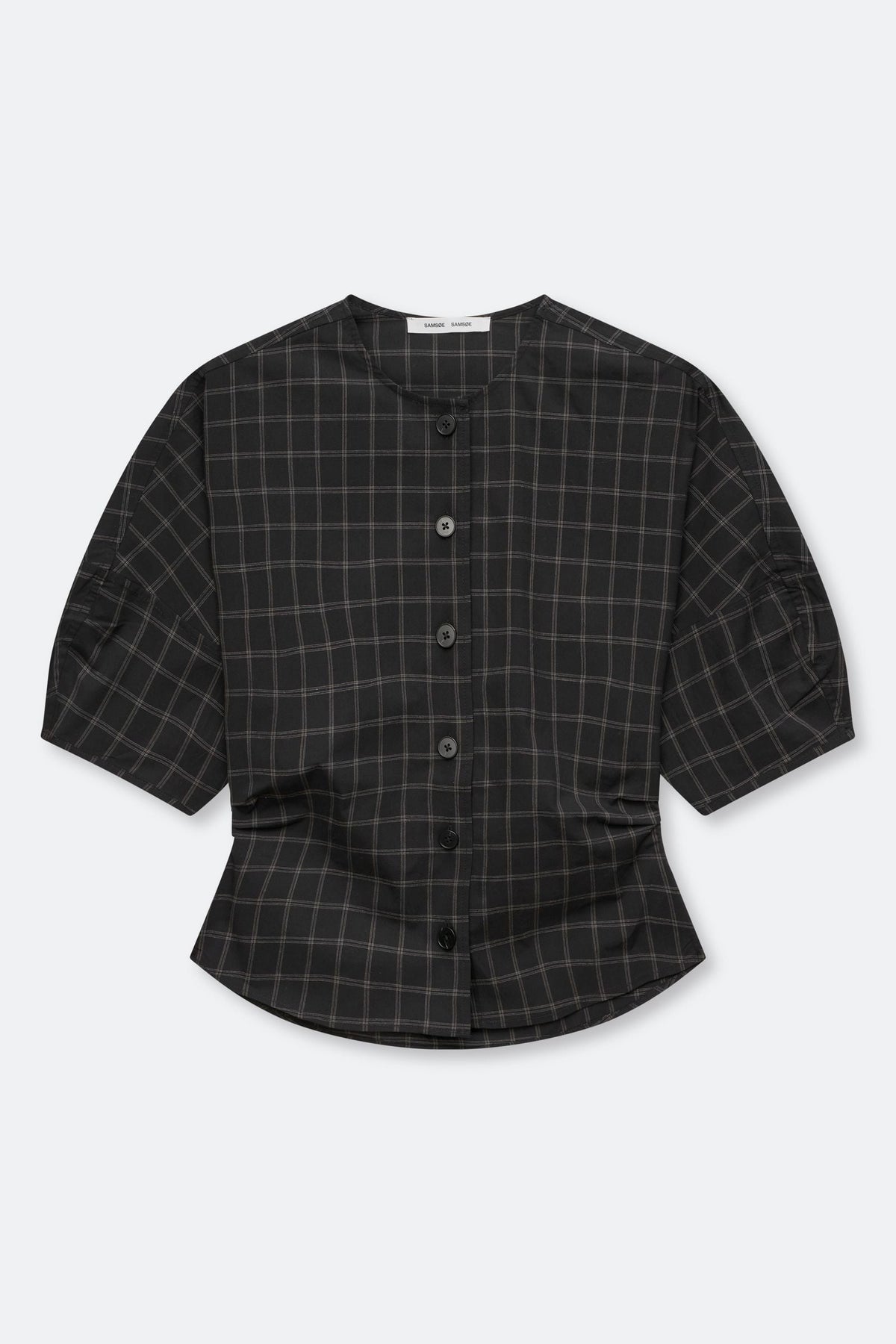 Blouse à Carreaux Satall Noire - Samsoe Samsoe