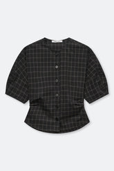 Blouse à Carreaux Satall Noire - Samsoe Samsoe
