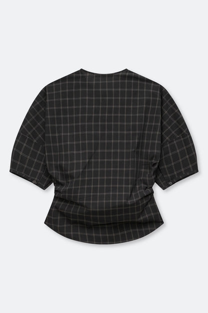 Blouse à Carreaux Satall Noire - Samsoe Samsoe