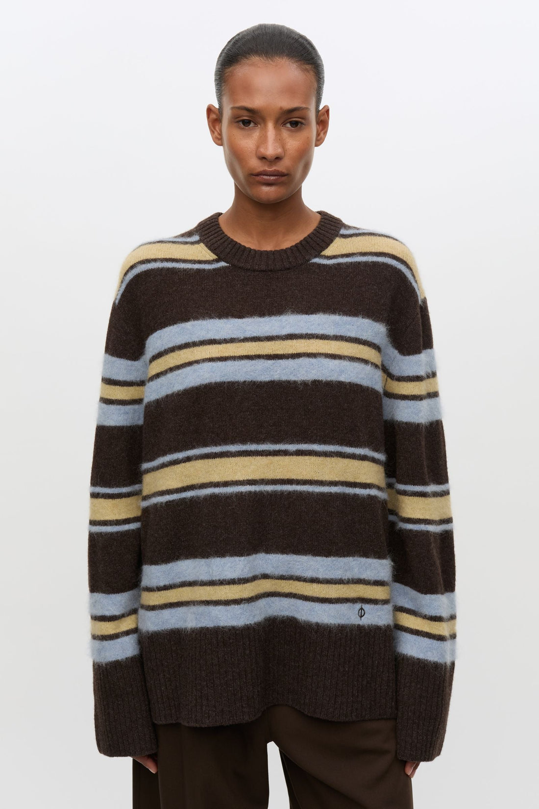 Pull Rayé Sarut Marron - Samsoe Samsoe