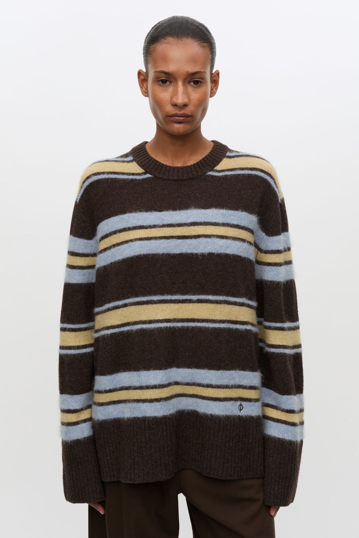 Pull Rayé Sarut Marron - Samsoe Samsoe