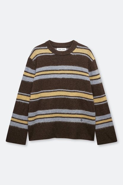Pull Rayé Sarut Marron - Samsoe Samsoe