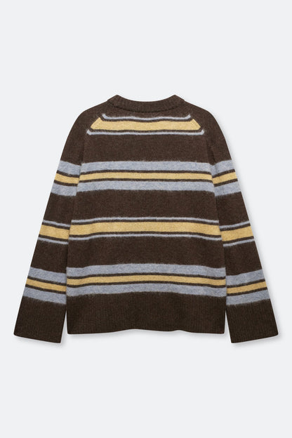 Pull Rayé Sarut Marron - Samsoe Samsoe