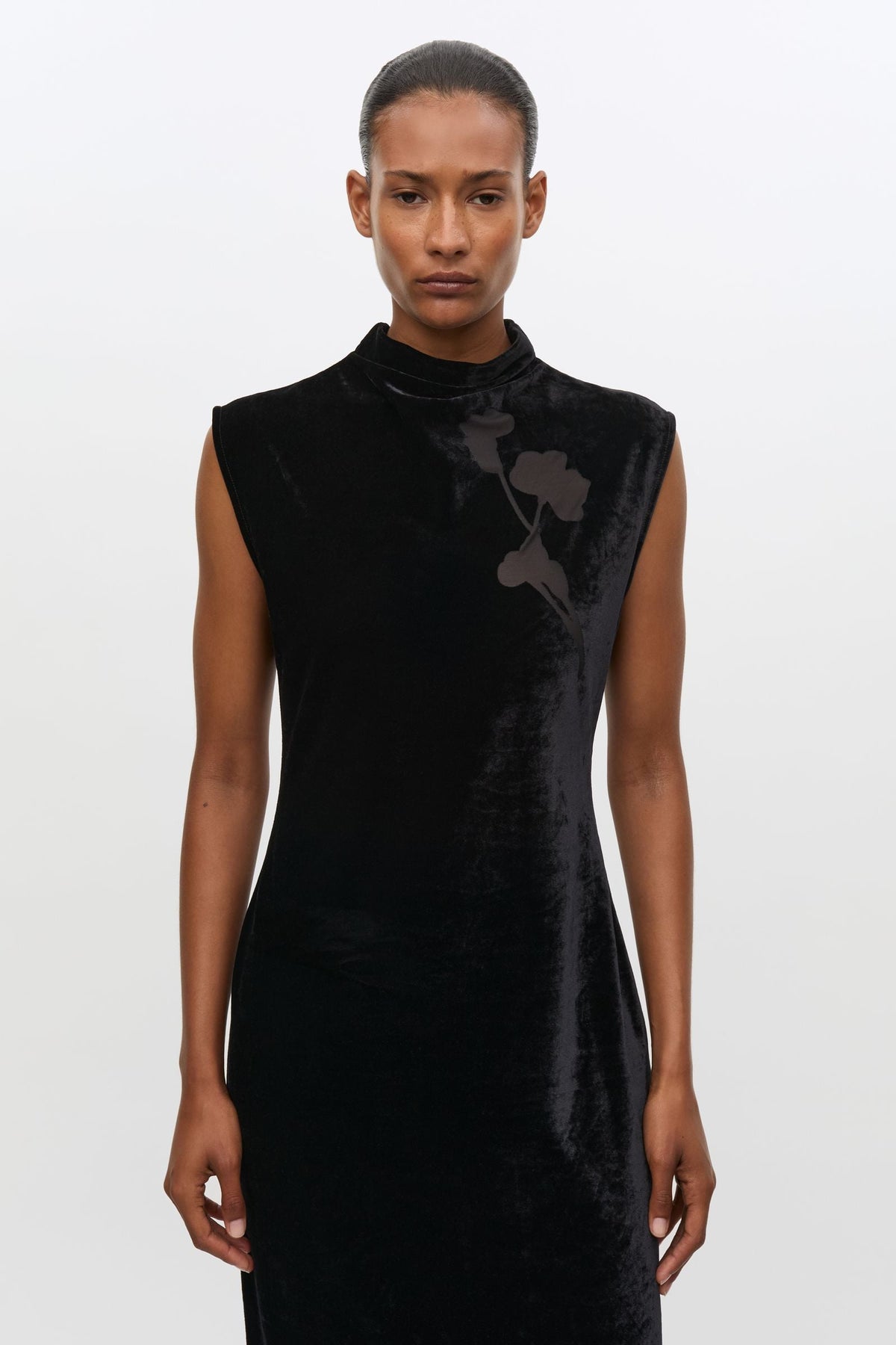 Robe Longue Sakalani Noire Fleurie - Samsoe Samsoe