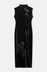 Robe Longue Sakalani Noire Fleurie - Samsoe Samsoe