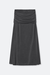 Jupe Mi-longue Sasun Noir Délavé - Samsoe Samsoe