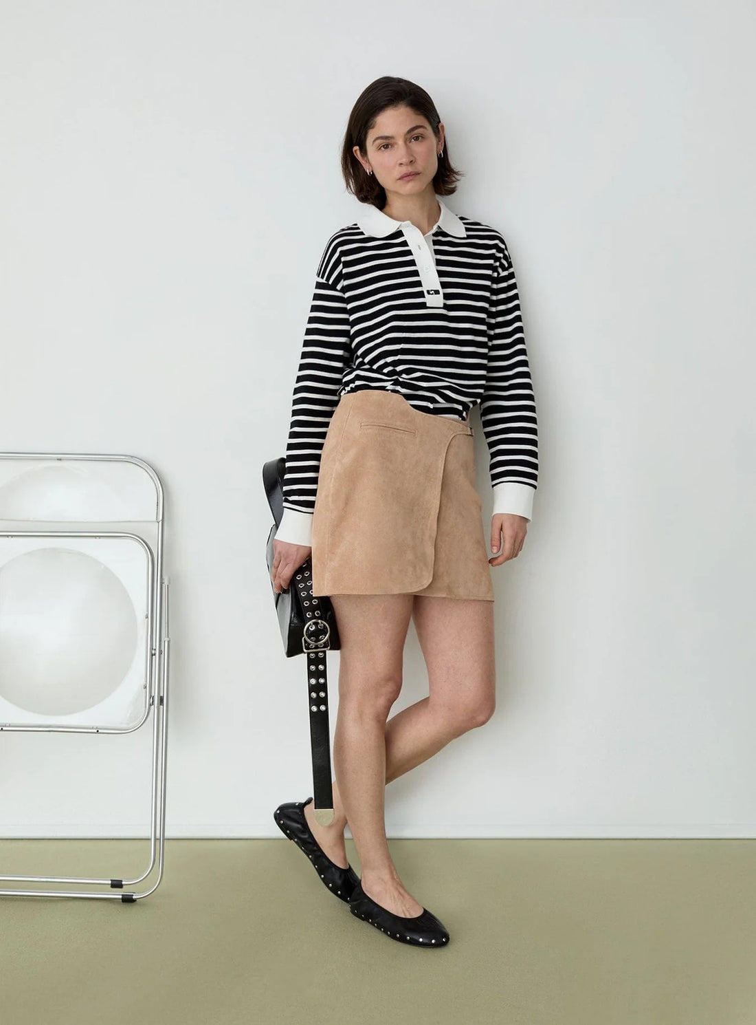 Polo Rayé Noir Duse - Laagam