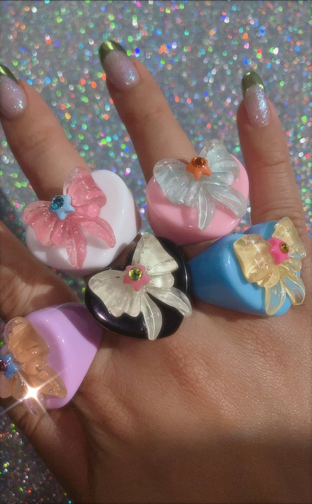 Bague noeud papillon Bow peep - Notte