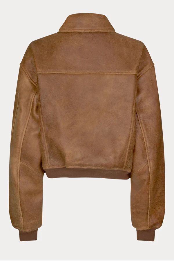 Blouson Aviateur en Cuir - Oval Square