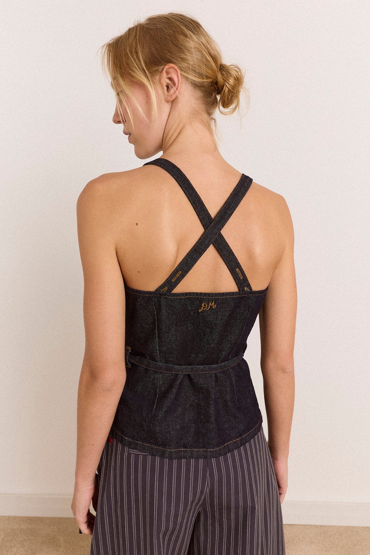 Top tablier Annabelle indigo - Damson Madder, photo 7