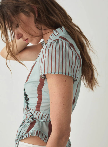 Blouse Rayée Atena - Laagam