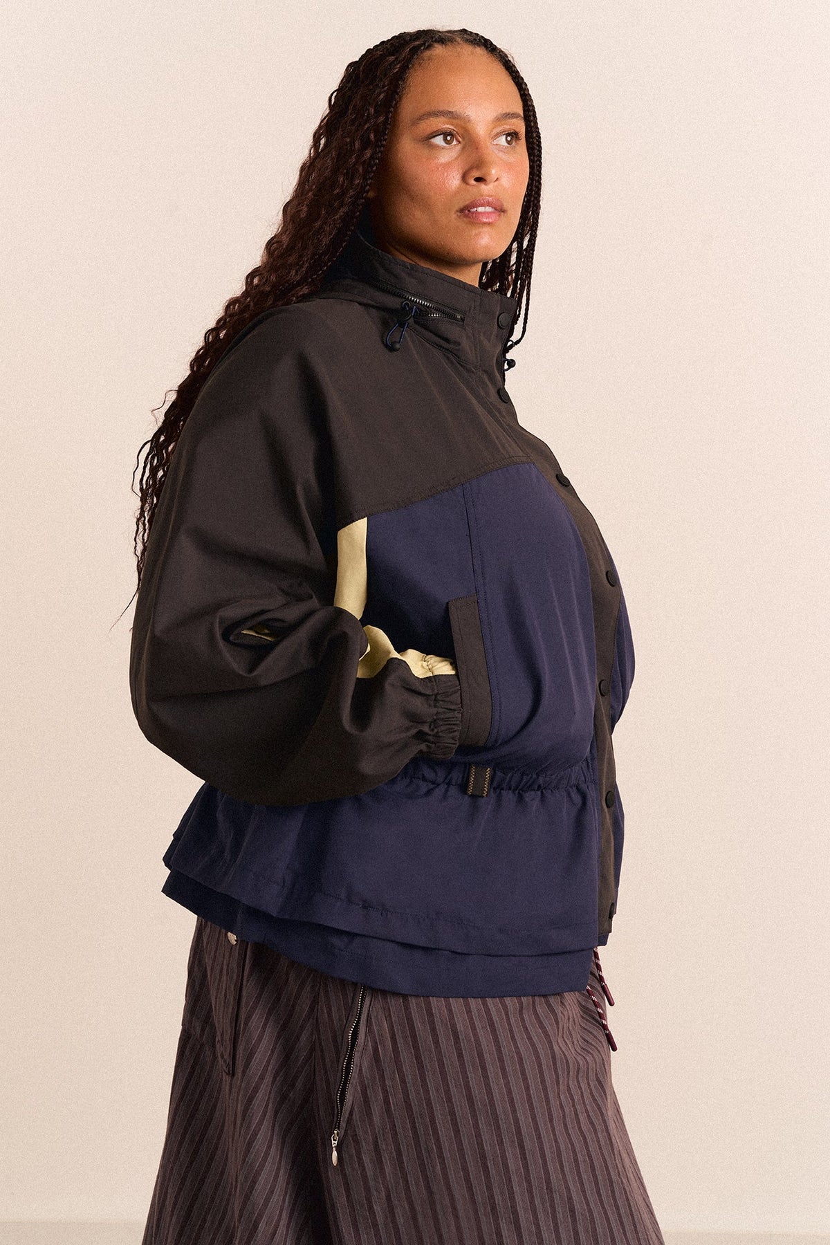 Imperméable Athena marine et sauge - Damson Madder, photo 7