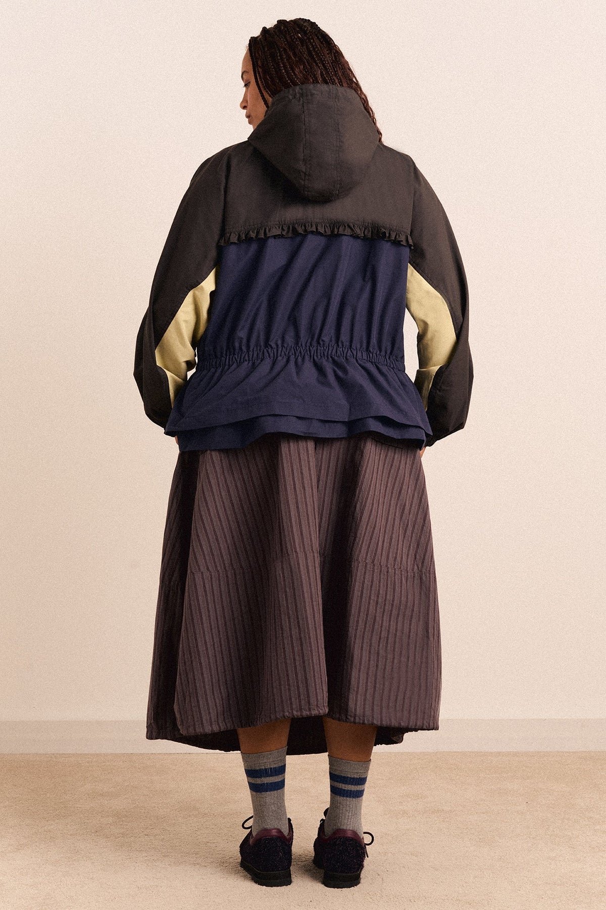 Imperméable Athena marine et sauge - Damson Madder, photo 9