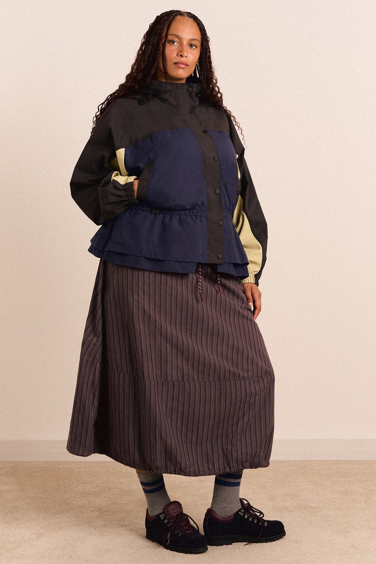 Imperméable Athena marine et sauge - Damson Madder, photo 2