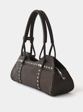 Sac Jane marron en cuir Laagam – détail