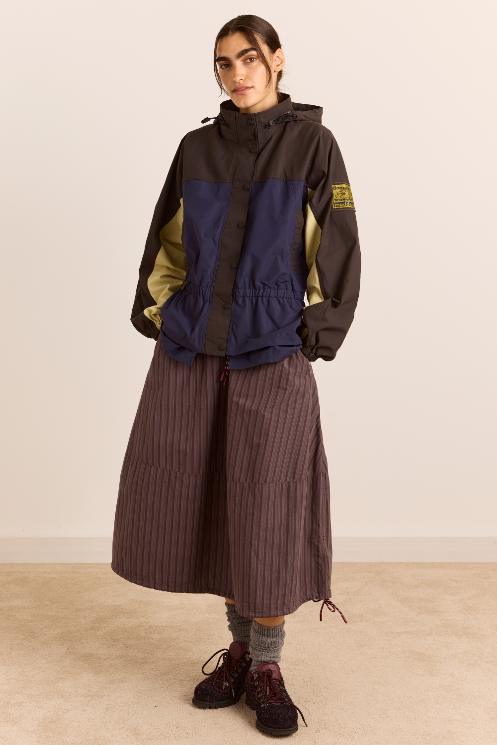 Imperméable Athena marine et sauge - Damson Madder, photo 3