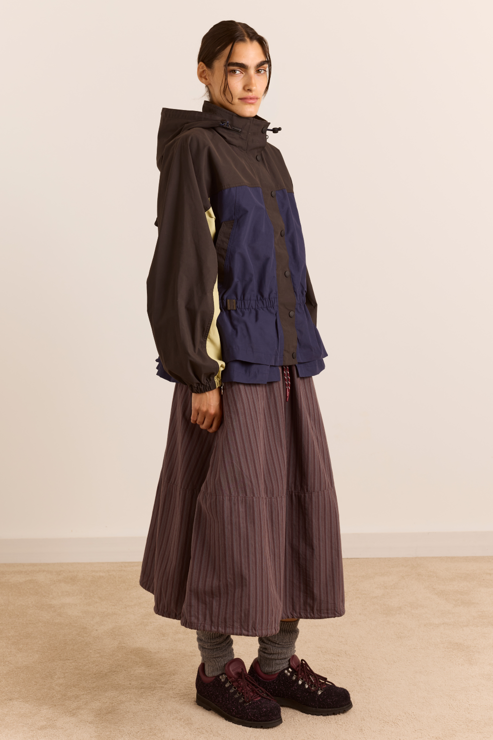 Imperméable Athena marine et sauge - Damson Madder, photo 5