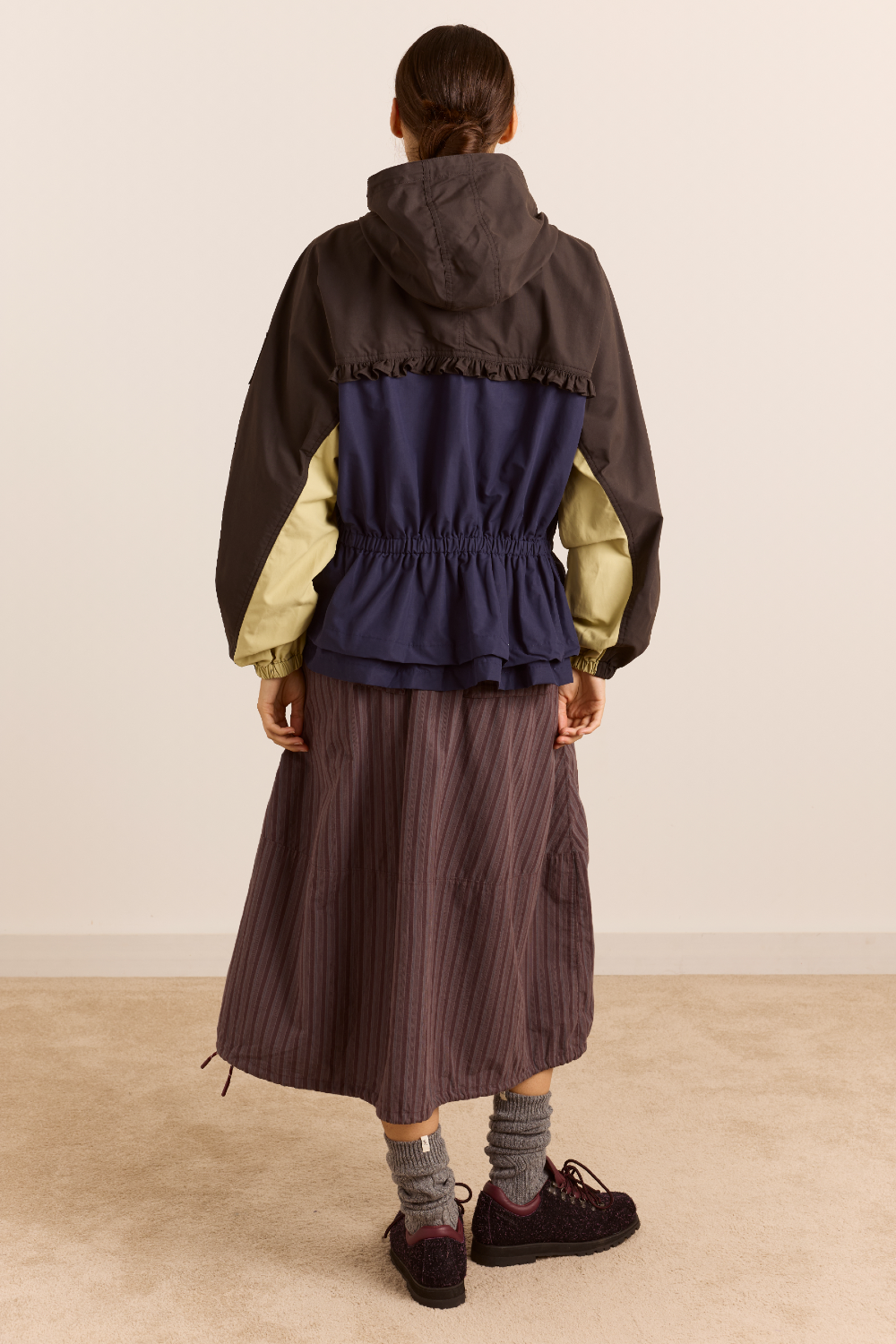 Imperméable Athena marine et sauge - Damson Madder, photo 10