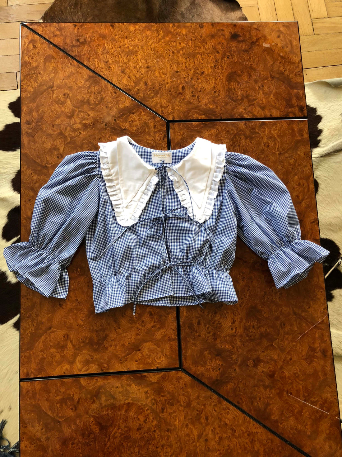 Blouse vichy Angele - MaisonCléo