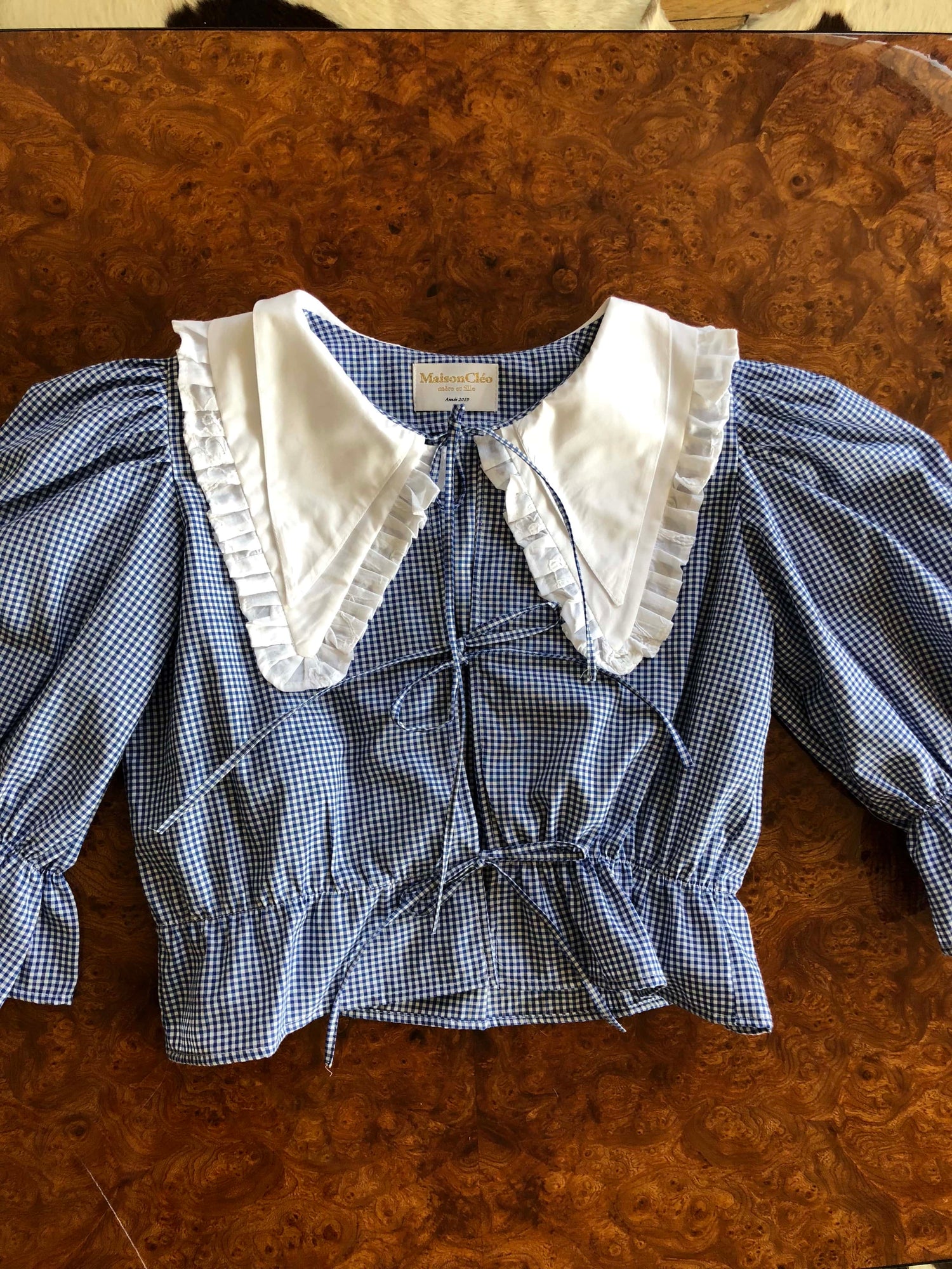 Blouse vichy Angele - MaisonCléo