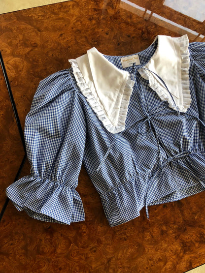 Blouse vichy Angele - MaisonCléo