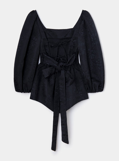 Blouse Noire Cécile - Laagam