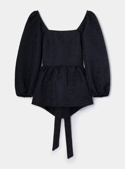 Blouse Noire Cécile - Laagam