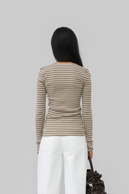 Cardigan Rayé Claire Seamless - OpéraSPORT