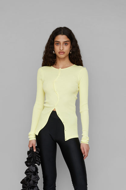 Cardigan Claire Seamless Jaune - OpéraSPORT