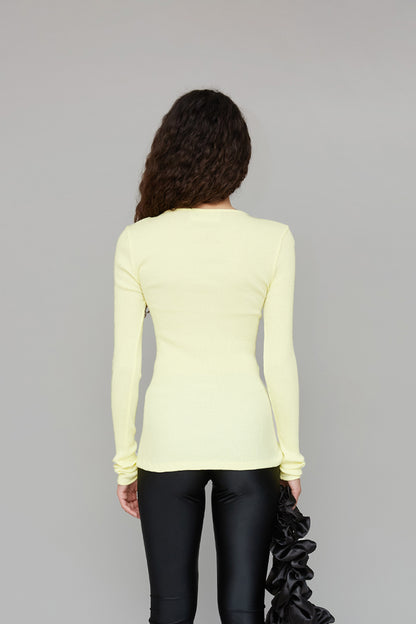 Cardigan Claire Seamless Jaune - OpéraSPORT