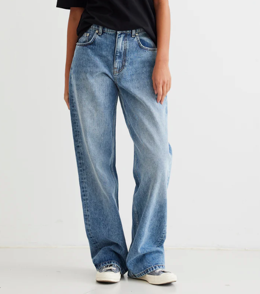 Jeans Large Carla Optic Blue - Woodbird