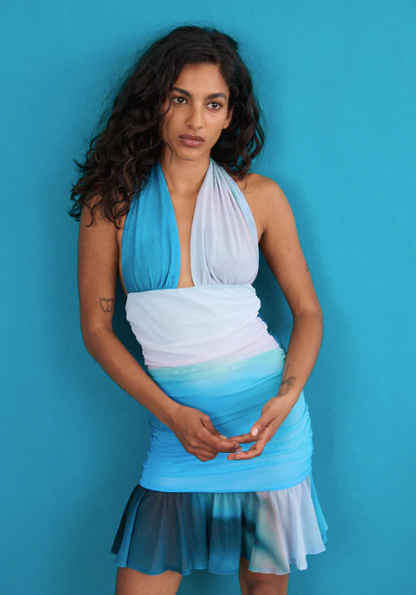 Robe Solita Bleu - Feners